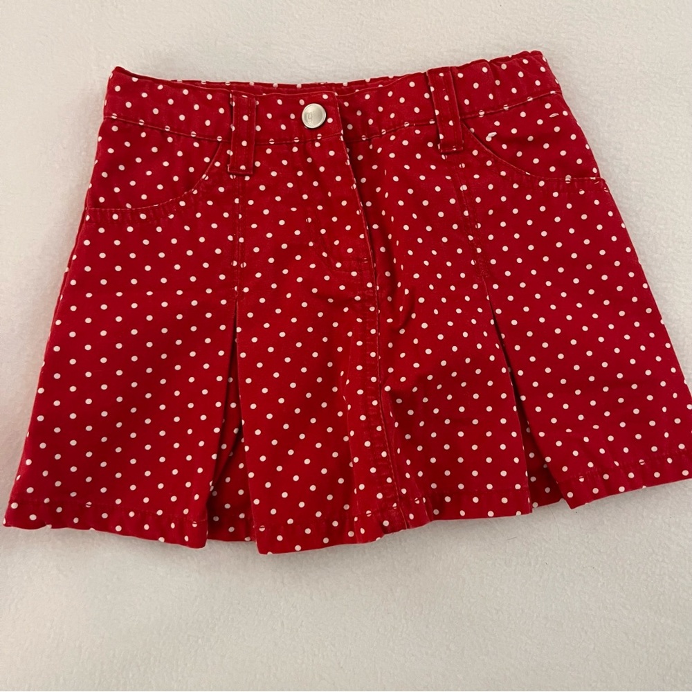 Gymboree Red & White Polka Dot Skort